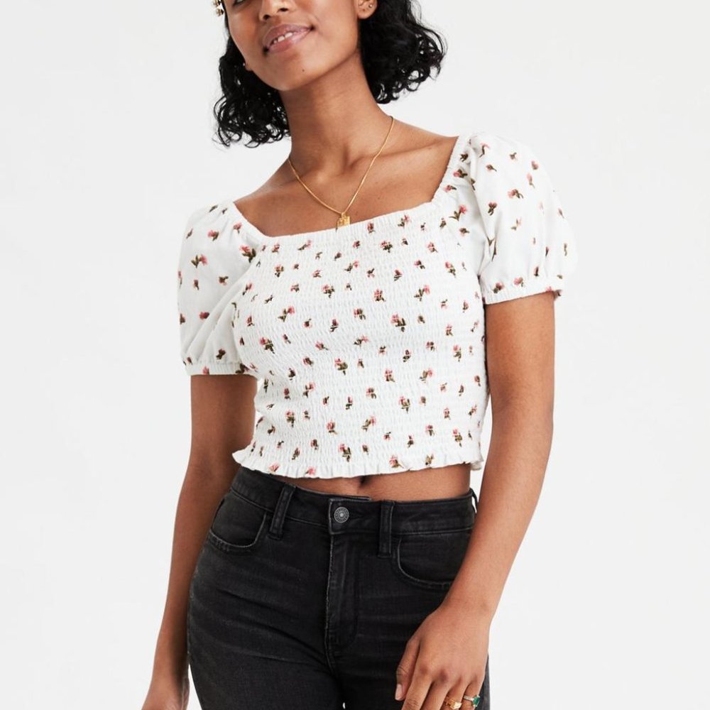 American Eagle Off The Shoulder Crop Top